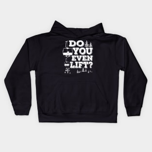 Do You Even Lift? Snow Ski Trip for Snow Skiing and Snowboarding Kids Hoodie